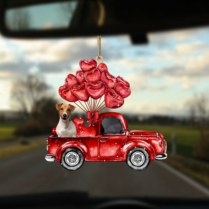 Jack Russell Terrier 2-Valentine Car Two Sides Ornament