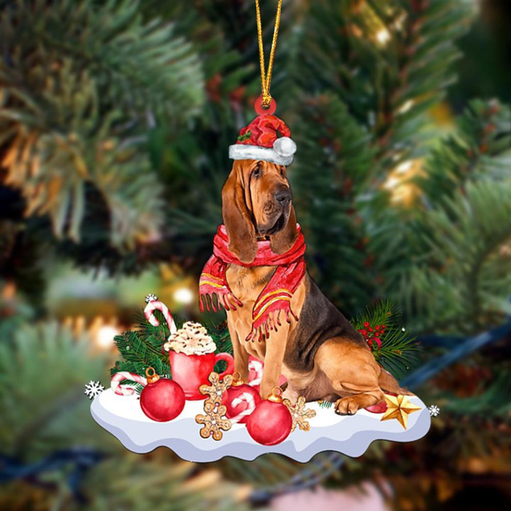 Bloodhound 1-Better Christmas Hanging Ornament