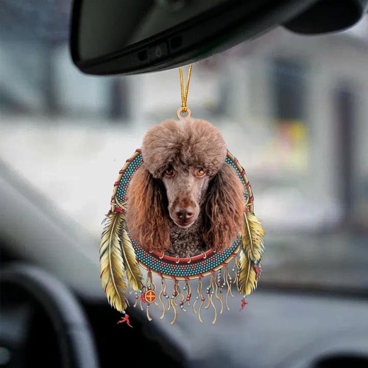Poodle In Dreamcatcher Two Sides Ornament