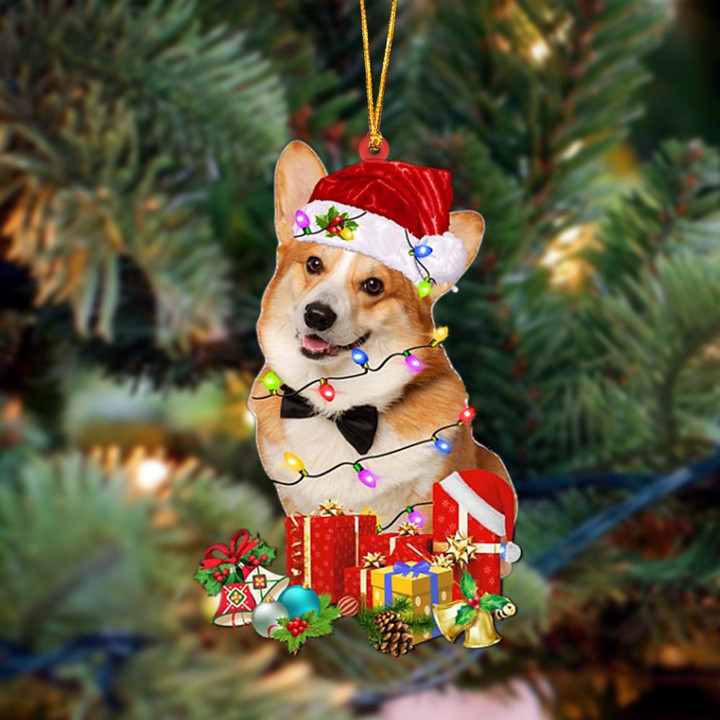 Pembroke Welsh Corgi 2-Dog Be Christmas Tree Hanging Ornament