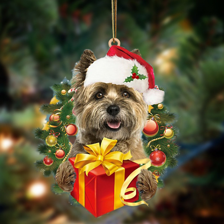 Cairn Terrier-Dogs give gifts Hanging Ornament