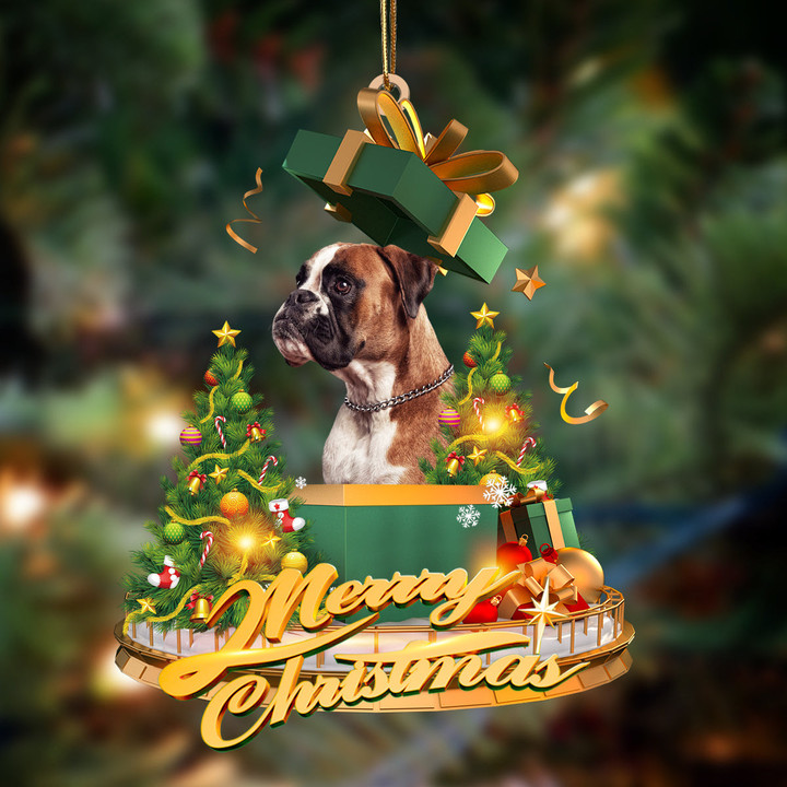 Boxer-Christmas Gifts&dogs Hanging Ornament