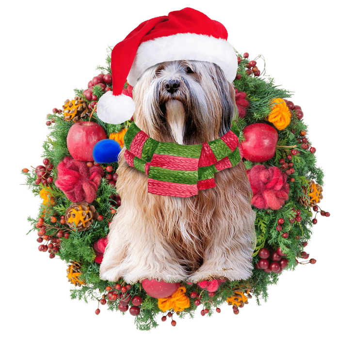 Tibetan Terrier Christmas Ornament