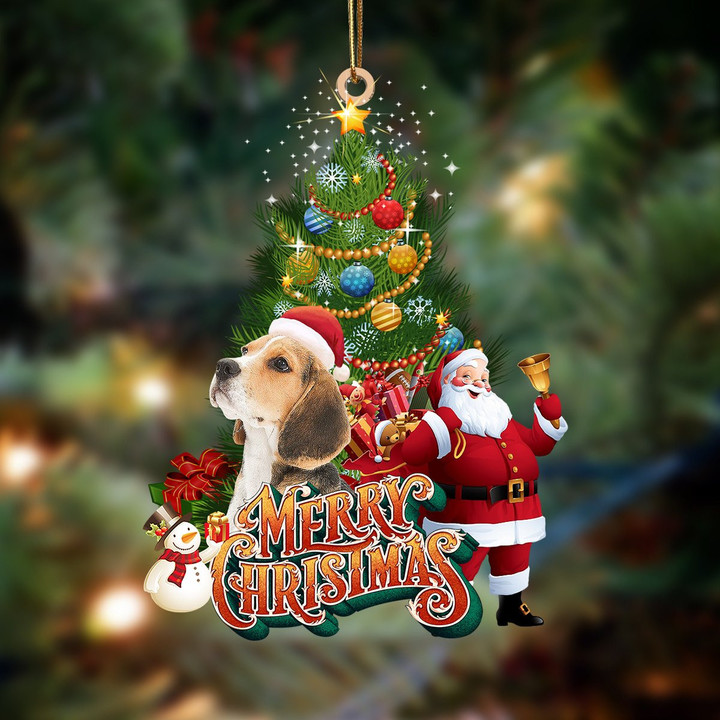 Beagle-Christmas Tree&Dog Hanging Ornament