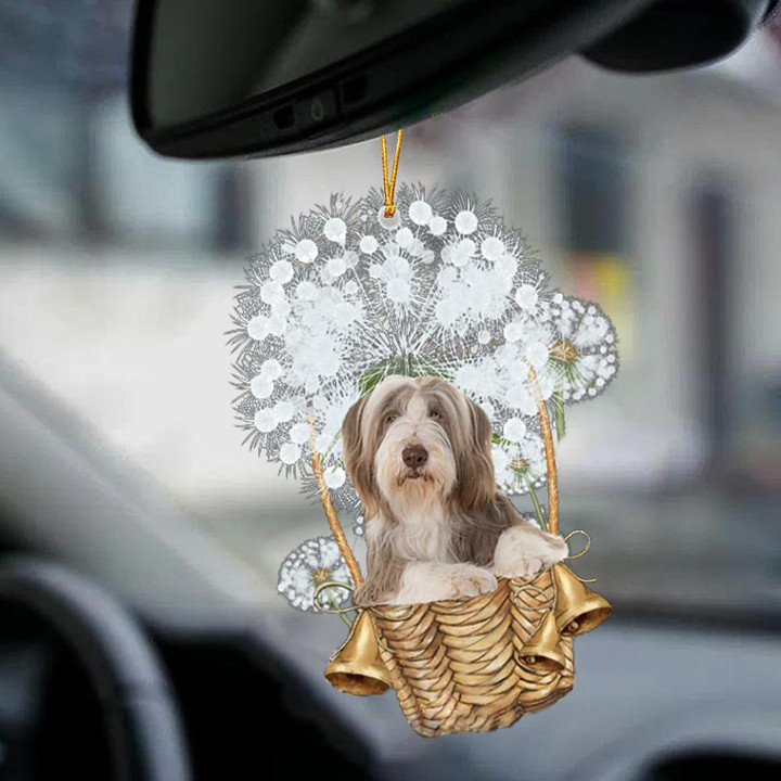 Bearded Collie-Dandelion-Two Sided Ornament