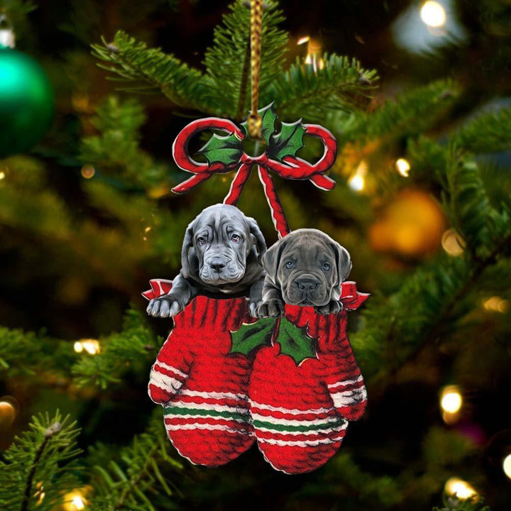 Neapolitan Mastiff Inside Your Gloves Christmas Holiday-Two Sided Ornament