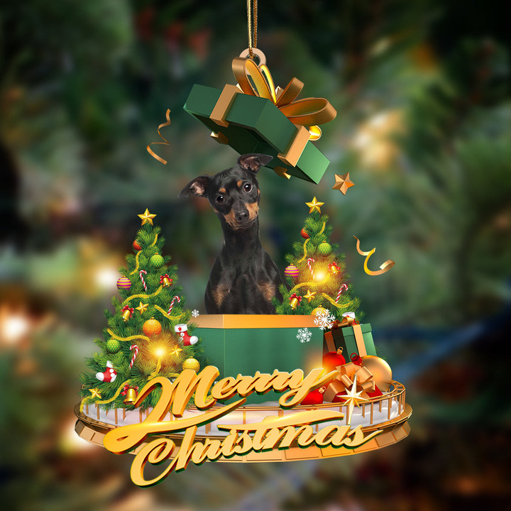 Miniature Pinscher 2-Christmas Gifts&dogs Hanging Ornament