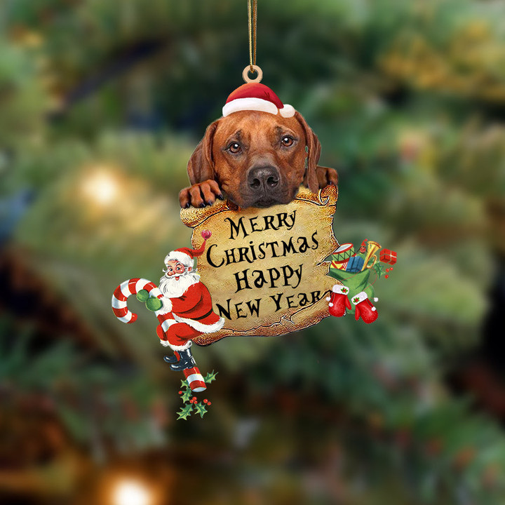 Rhodesian Ridgeback-Christams & New Year Two Sided Ornament