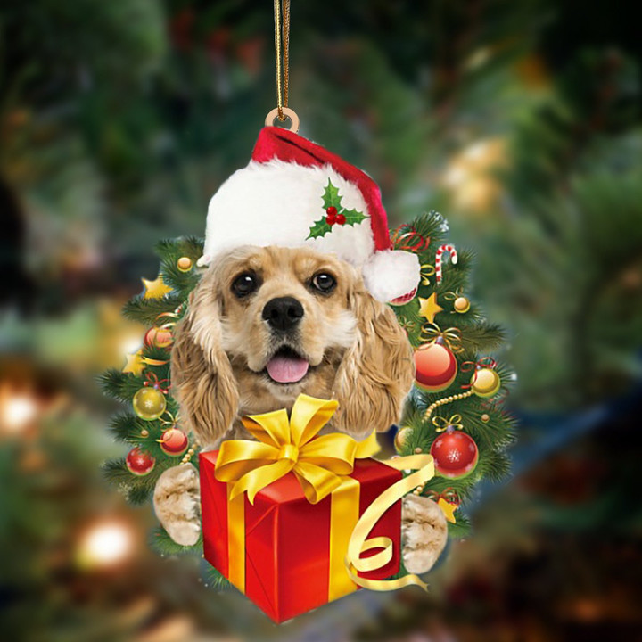 American Cocker Spaniel-Dogs give gifts Hanging Ornament