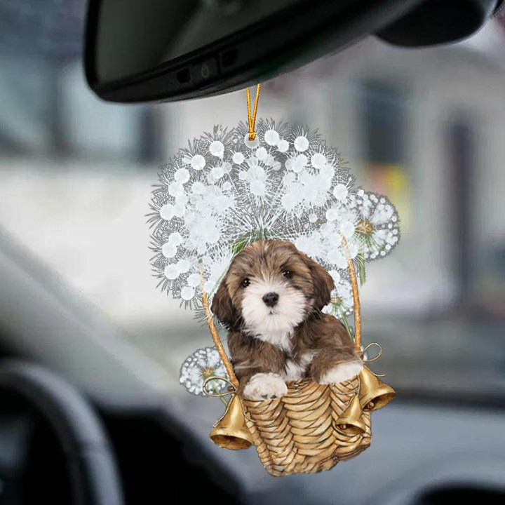 Lhasa Apso-Dandelion-Two Sided Ornament