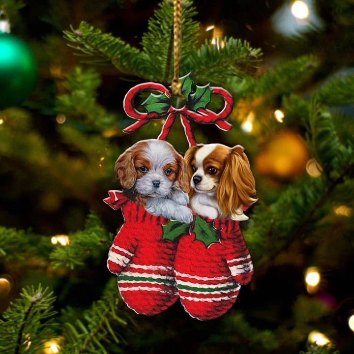 Cavalier King Charles Spaniel Ch Inside Your Gloves Christmas Holiday-Two Sided Ornament