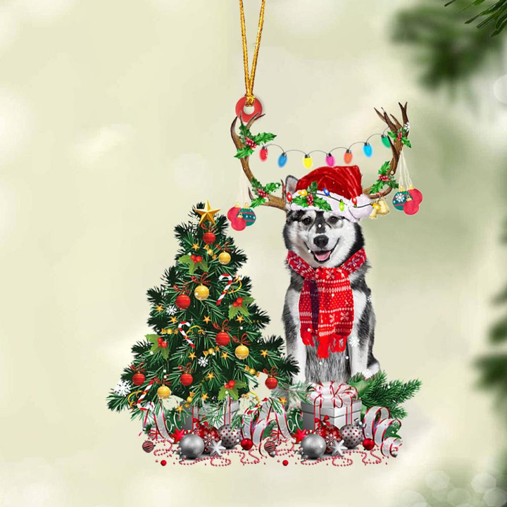 husky-Christmas Tree Gift Hanging Ornament