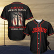 Jesus - One Nation Under God Baseball Jersey 378