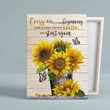 Every Day Is A New Beginning Canvas, Sunflower Canvas, Butterfly Canvas