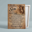 To My Amazing Son Canvas, Lion Canvas, Family Canvas, Wall Art Canvas