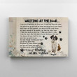 Personalized Name Canvas, Waiting At The Door Canvas, Saint Bernard Canvas, Gift Canvas