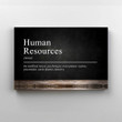 Human Resources Meaning Canvas, Wall Art Canvas, Office Canvas, Gift Canvas