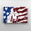 Baseball Canvas, American Flag Canvas, Wall Art Canvas, Sport Canvas
