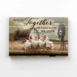 And So Together We Built A Life We Love Canvas, Farm Canvas, Hens Canvas, Seagull Canvas