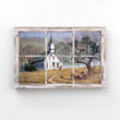 Country Church Canvas, Rustic Window Canvas, Country Canvas, Gift Canvas, Wall Art Canvas