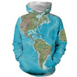 3D All Over Printed World Map Shirts and Shorts