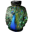 3D All Over Printed Peacock T-shirt Hoodie SCTL190428