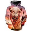 3D All Over Printed Camel T-shirt Hoodie SNUL130404