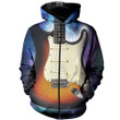 3D All Over Printed Guitar T-shirt Hoodie ADGL190416