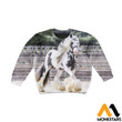 Kid 3D All Over Printed Friesian Horse Shirts and Shorts