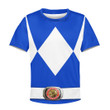Kid 3D All Over Printed Blue Ranger Shirts and Shorts
