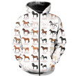 3D All Over Printed Beautiful Horse Breeds Shirts and Shorts