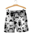 3D All Over Printed Cute Black Cats Shirts and Shorts