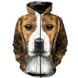 3D All Over Printed Beagle Face Art Shirts and Shorts