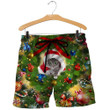 3D All Over Printed Cats Merry Christmas Shirts and Shorts