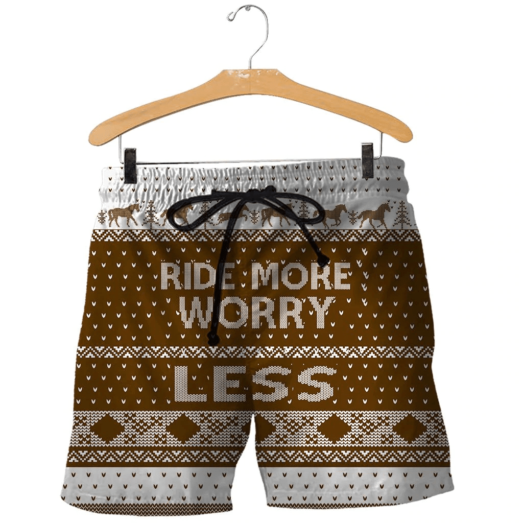 3D All Over Printed Christmas Ugly Horses Shirts and Shorts