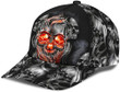 Skull Smoke Mystery Black1 3D Printed Unisex Classic Cap, Snapback Cap, Baseball Cap