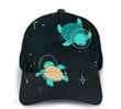 Space Turtle Print Casual Baseball 3D Cap Adjustable Twill Sports Dad Hats for Unisex