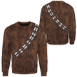 3D SW Wookiee Chewbacca Warrior Cosplay Custom Sweatshirt