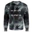 3D Custom Horror Thinking Sweatshirt Apparel