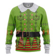 3D Mens Ugly Christmas Elf Custom Sweatshirt Apparel