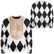 3D Freddie Mercury Harlequin Custom Sweatshirt Apparel