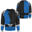 3D Power Rangers HyperForce Blue Custom Sweatshirt