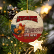 Personalized Grumpy Old Rooster Christmas Ornament