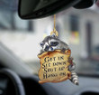 Raccoon get in raccoon lover two sided ornament