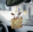 Sheep Get in Sit down 2 sides Ornament