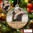 Personalized First Christmas Engaged Custom Ornament