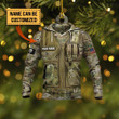 Personalized Army Uniform Christmas Ornament