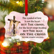 Adorable Cross Aluminium Ornament - The Symbol Of Love Is The Cross