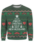 First Christmas With My New Husband Ugly Christmas Sweater 3D Printed Best Gift For Xmas Adult | US5529