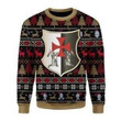Knight Templar Ugly Christmas Sweater 3D Printed Best Gift For Xmas Adult | US6017